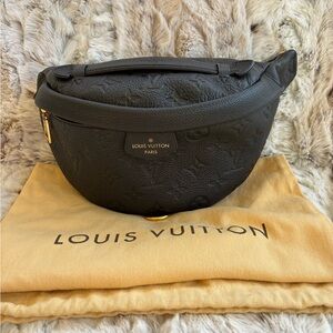 🖤 SOLD Louis Vuitton Black Empreinte Bum Bag EUC